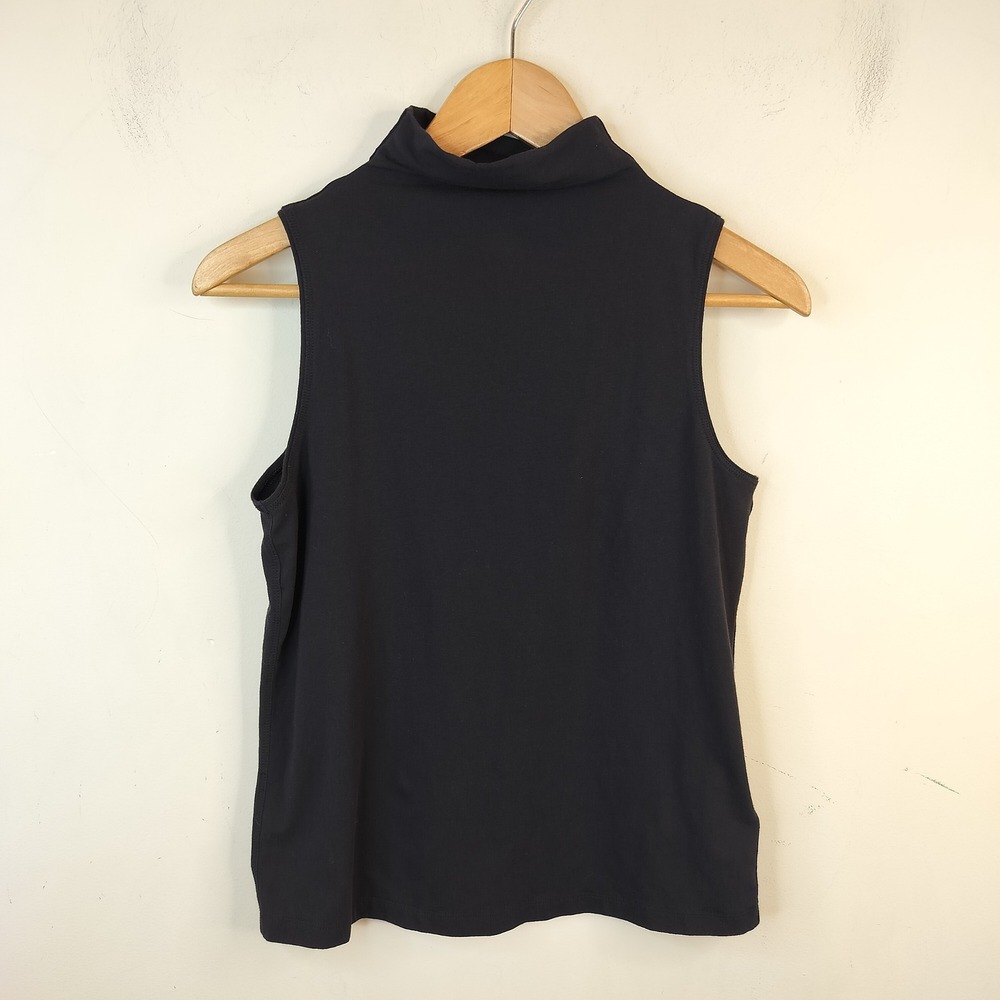 Athleta Outbound Tank Top Mock Neck Womens XXS Sleeveless Athleisure Black